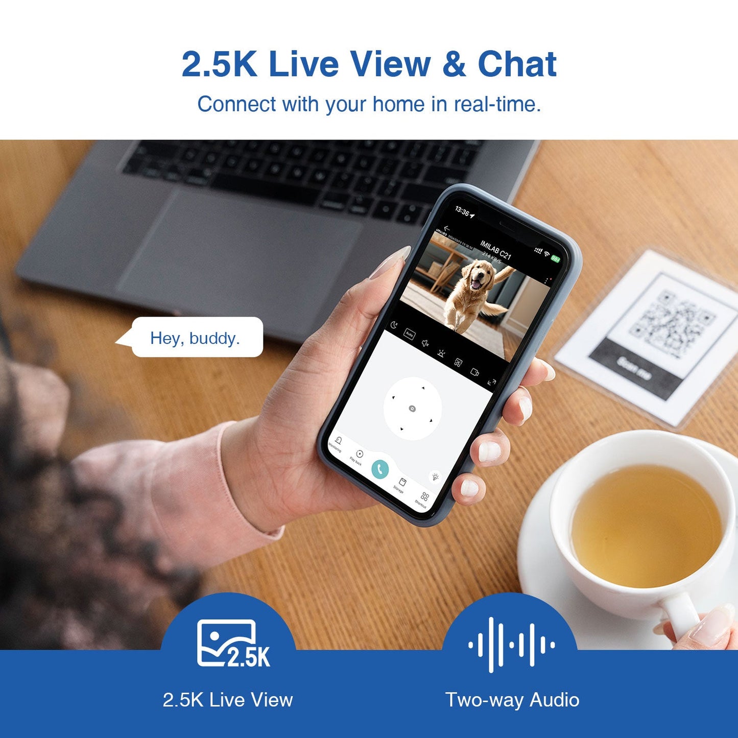 IMILAB C21 2.5K WiFi Plug-in Indoor Camera
